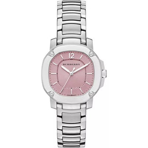 Burberry The Britain Pink Dial Silver Steel Strap Watch for Women - BBY1704 Authentic Buy Shop Now