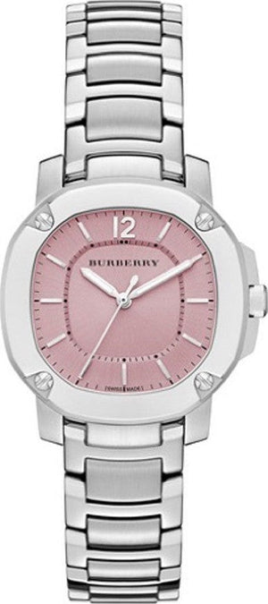 Burberry The Britain Pink Dial Silver Steel Strap Watch for Women - BBY1704 Authentic Buy Shop Now