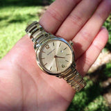 Burberry The Classic Champagne Dial Gold Steel Strap Watch for Women - BU10109 Authentic Buy Shop Now