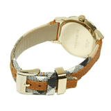 Burberry The City Gold Dial Brown Leather Strap Watch for Women - BU9133 Authentic Buy Shop Now