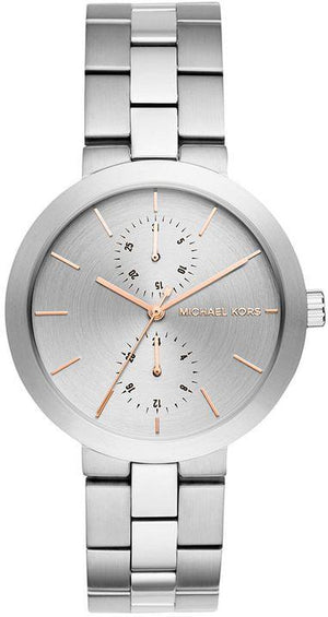 Michael Kors Garner Analog Silver Dial Silver Steel Strap Watch For Women - MK6407 Authentic Buy Shop Now