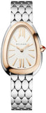Bvlgari Serpenti Seduttori Quartz Silver Dial Silver Steel Strap Watch for Women - SERPENTI103144 Authentic Buy Shop Now
