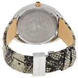 Versace Shadov Quartz Silver Dial Snakeskin Green Leather Strap Watch for Women - VEBM00718 Authentic Buy Shop Now