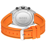 Hugo Boss Energy Chronograph Quartz Black Dial Orange Rubber Strap Watch For Men - 1513970 Authentic Buy Shop Now