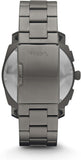 Fossil Machine Chronograph Black Dial Grey Steel Strap Watch for Men - FS4662 Authentic Buy Shop Now