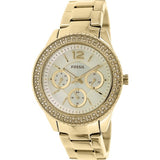 Fossil Stella Multifunction Gold Dial Gold Steel Strap Watch for Women - ES3589 Authentic Buy Shop Now