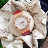 Maserati Potenza Silver Dial Red Leather Strap Watch For Women - R8851108501 Authentic Buy Shop Now