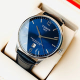 Tissot Chemin Des Tourelles Powermatic 80 Blue Dial Blue Leather Strap Watch for Men - T099.407.16.047.00 Authentic Buy Shop Now