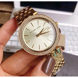 Michael Kors Darci Silver Dial Gold Stainless Steel Strap Watch for Women - MK3191 Authentic Buy Shop Now