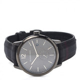 Burberry The Classic Round Horseferry Black Dial Black Leather Strap Watch for Men - BU10010 Authentic Buy Shop Now