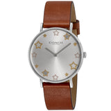 Coach Perry White Dial Brown Leather Strap Watch for Women - 14503242 Authentic Buy Shop Now