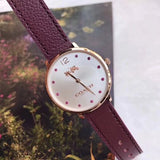 Coach Slim Easton Silver Dial Brown Leather Strap Watch for Women - 14502694 Authentic Buy Shop Now