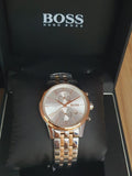 Hugo Boss Jet Silver Dial Two Tone Steel Strap Watch for Men - 1513385 Authentic Buy Shop Now