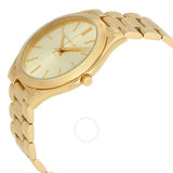 Michael Kors Slim Runway Gold Dial Gold Stainless Steel Strap Watch for Women - MK3179 Authentic Buy Shop Now