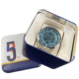 Fossil Townsman Automatic Skeleton Blue Dial Silver Steel Strap Watch for Men - ME3073 Authentic Buy Shop Now