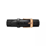 Daniel Wellington Classic Sheffield Black Dial Black Leather Strap Watch For Women - DW00100139 Authentic Buy Shop Now