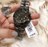 Marc Jacobs Blade Chronograph Black Dial Black Steel Strap Watch for Women - MBM3103 Authentic Buy Shop Now