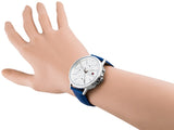 Tommy Hilfiger Carly Silver Dial Blue Leather Strap Watch for Women - 1781791 Authentic Buy Shop Now