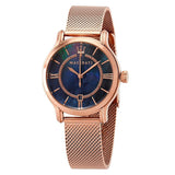 Maserati Epoca Blue Dial Rose Gold Mesh Strap Watch For Women - R8853118503 Authentic Buy Shop Now