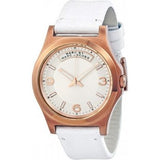 Marc Jacobs Baby Dave White Dial White Leather Strap Watch for Women - MBM1260 Authentic Buy Shop Now