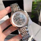 Emporio Armani Meccanico White Dial Two Tone Stainless Steel Watch For Men - AR60002 Authentic Buy Shop Now