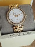 Michael Kors Darci White Dial Gold Steel Strap Watch for Women - MK3727 Authentic Buy Shop Now