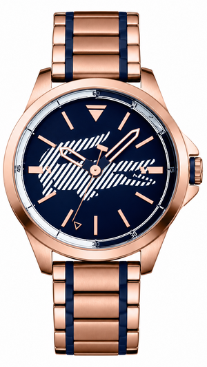 Lacoste Capbreton Blue Dial Two Tone Steel Strap Watch for Women - 2010963 Authentic Buy Shop Now