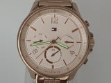 Tommy Hilfiger Harper Chronograph Quartz Rose Gold Dial Rose Gold Steel Strap Watch For Women - 1782224 Authentic Buy Shop Now
