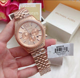 Michael Kors Lexington Rose Gold Dial Rose Gold Steel Strap Watch for Men - MK8319 Authentic Buy Shop Now