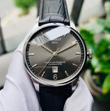 Tissot Chemin Des Tourelles Powermatic 80 Black Dial Black Leather Strap Watch For Men - T099.407.16.447.00 Authentic Buy Shop Now