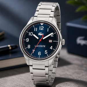 Lacoste Continental Blue Dial Silver Steel Strap Watch for Men - 2011022 Authentic Buy Shop Now