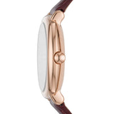 Marc Jacobs Mandy White Dial Brown Leather Strap Watch for Women - MJ1598 Authentic Buy Shop Now