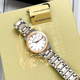 Burberry The City Silver Dial Two Tone Steel Strap Watch for Women - BU9205 Authentic Buy Shop Now