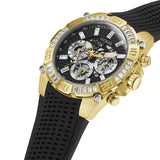 Guess Trophy Multifunction Black Dial Black Rubber Strap Watch for Men - GW0333G2 Authentic Buy Shop Now