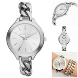 Michael Kors Slim Runway Silver Dial Silver Steel Strap Watch for Women - MK3279 Authentic Buy Shop Now
