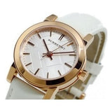 Burberry The City White Dial White Leather Strap Watch for Women - BU9209 Authentic Buy Shop Now