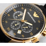 Emporio Armani Sportivo Quartz Black Dial Black Steel Strap Watch For Men - AR8023 Authentic Buy Shop Now