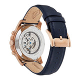 Fossil Grant Automatic Blue Dial Blue Leather Strap Watch for Men - ME3029 Authentic Buy Shop Now