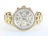 Guess Multi-function Diamonds White Dial Gold Steel Strap Watch for Women - W0559L2 Authentic Buy Shop Now