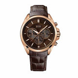 Hugo Boss Driver Chronograph Brown Dial Brown Leather Strap Watch For Men - HB1513093 Authentic Buy Shop Now