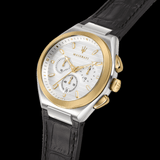 Maserati Triconic Chronograph White Dial Black Leather Strap Watch For Men - R8871639004 Authentic Buy Shop Now