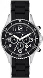 Marc Jacobs Rock Chronograph Black Dial Black Silicone Strap Watch for Women - MBM2551 Authentic Buy Shop Now