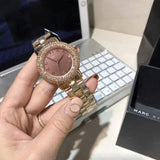 Marc Jacobs Marci Crystals Rose Gold Dial Rose Gold Steel Strap Watch for Women - MBM3192 Authentic Buy Shop Now