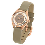 Marc Jacobs Tether Grey Dial Grey Leather Strap Watch for Women - MBM1375 Authentic Buy Shop Now