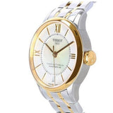 Tissot Chemin Des Tourelles Powermatic 80 Lady Mother of Pearl White Dial Two Tone Steel Strap Watch For Women - T099.207.22.118.00 Authentic Buy Shop Now