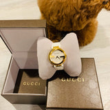 Gucci G Interlocking White Dial White Leather Strap Watch For Women - YA133327 Authentic Buy Shop Now