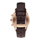 Emporio Armani Meccanico White Skeleton Dial Brown Leather Strap Watch For Men - AR60005 Authentic Buy Shop Now