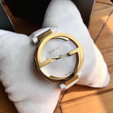 Gucci Interlocking Latin Grammy Special Edition Gold Watch For Women - YA133313 Authentic Buy Shop Now