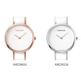 Calvin Klein Seduce White Dial Two Tone Steel Strap Watch for Women - K4E2N116 Authentic Buy Shop Now