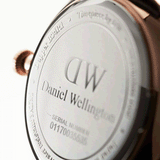 Daniel Wellington Dapper Durham White Dial Brown Leather Strap Watch For Women - DW00100113 Authentic Buy Shop Now